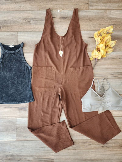 LOGAN overalls in brown