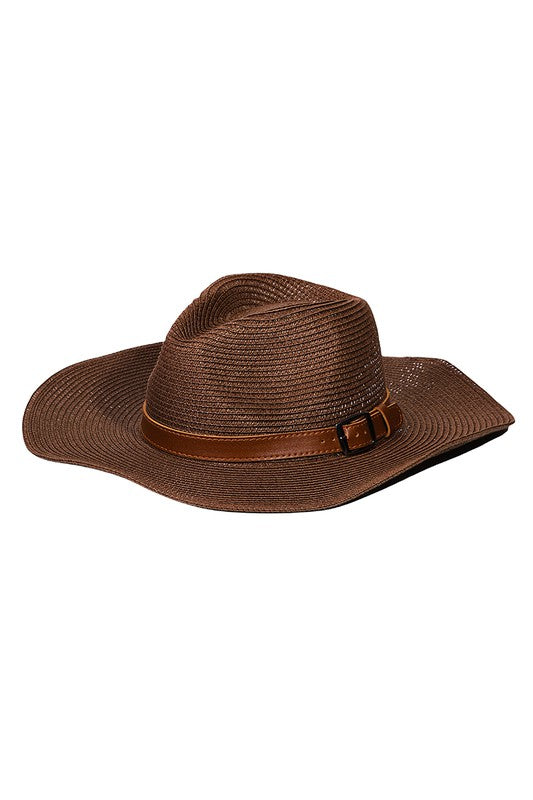 SHELLIE hat in brown-CLEARANCE