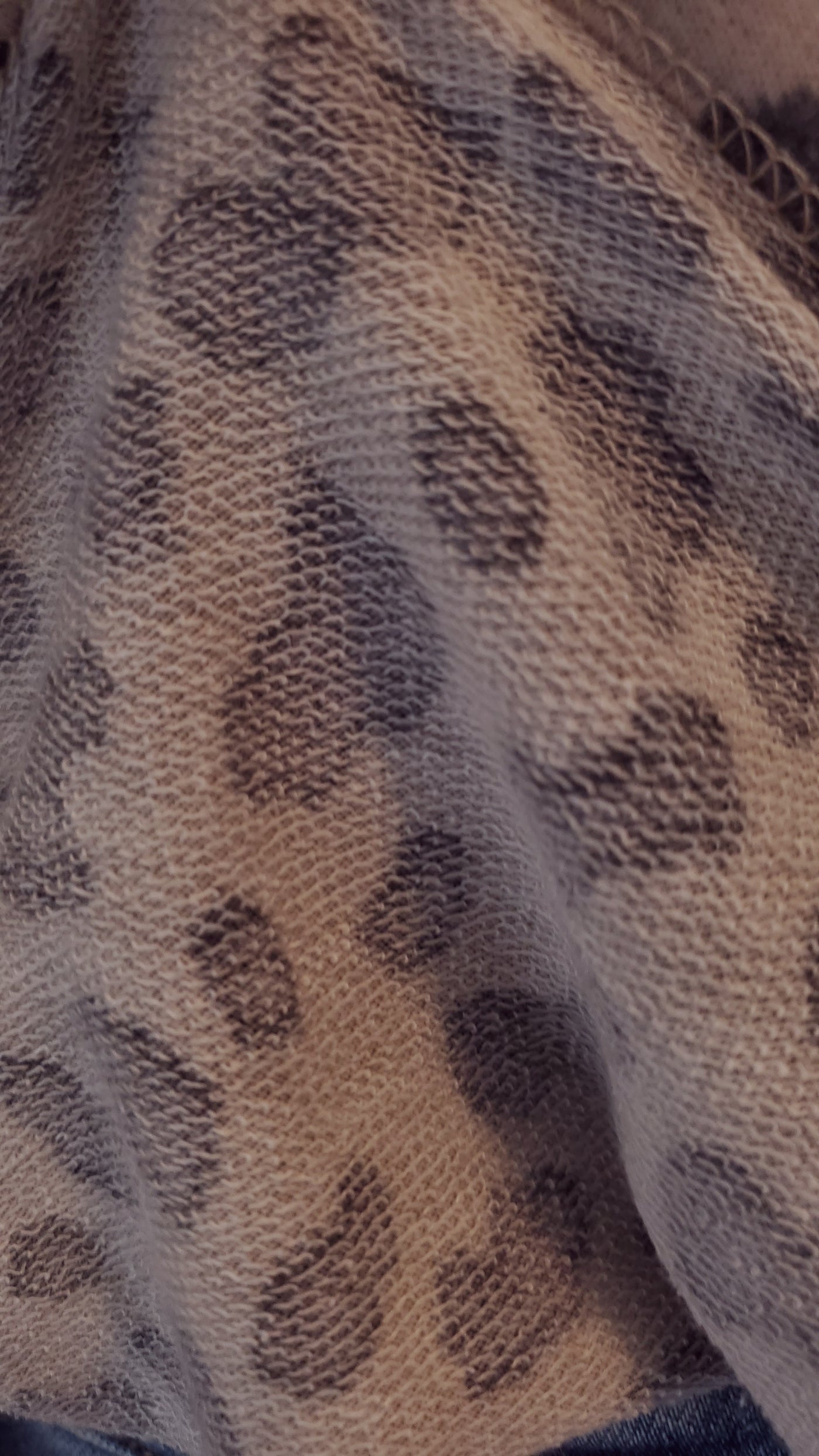 KAYLYNN animal print sweater in mauve-CLEARANCE