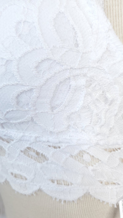 CHARLI lace bralette in white