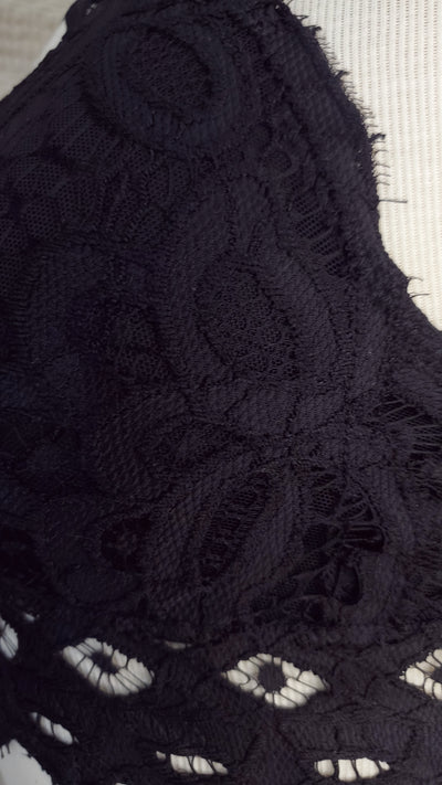CHARLI lace bralette in black
