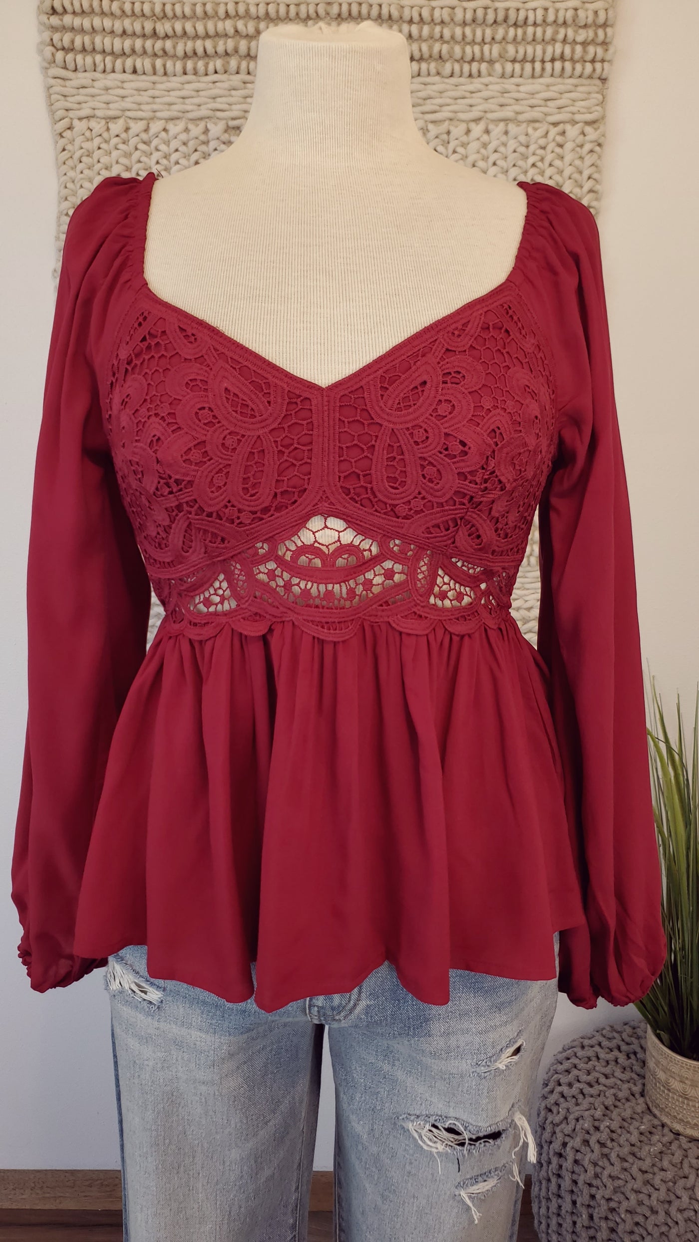 MARIE babydoll top-CLEARANCE