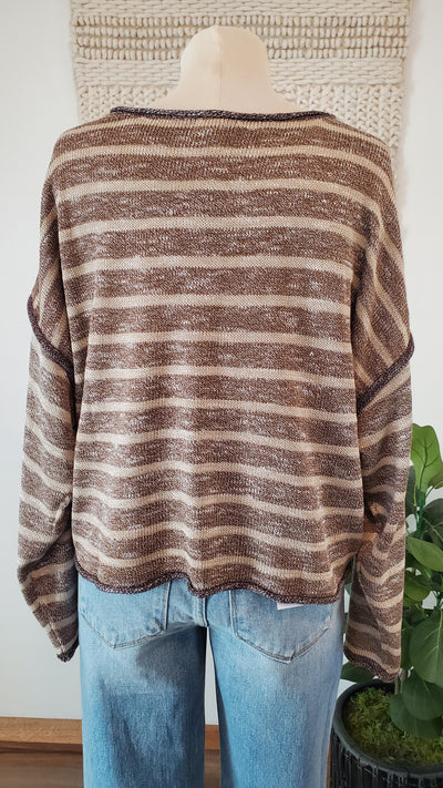 EVELYN cropped sweater-CLEARANCE