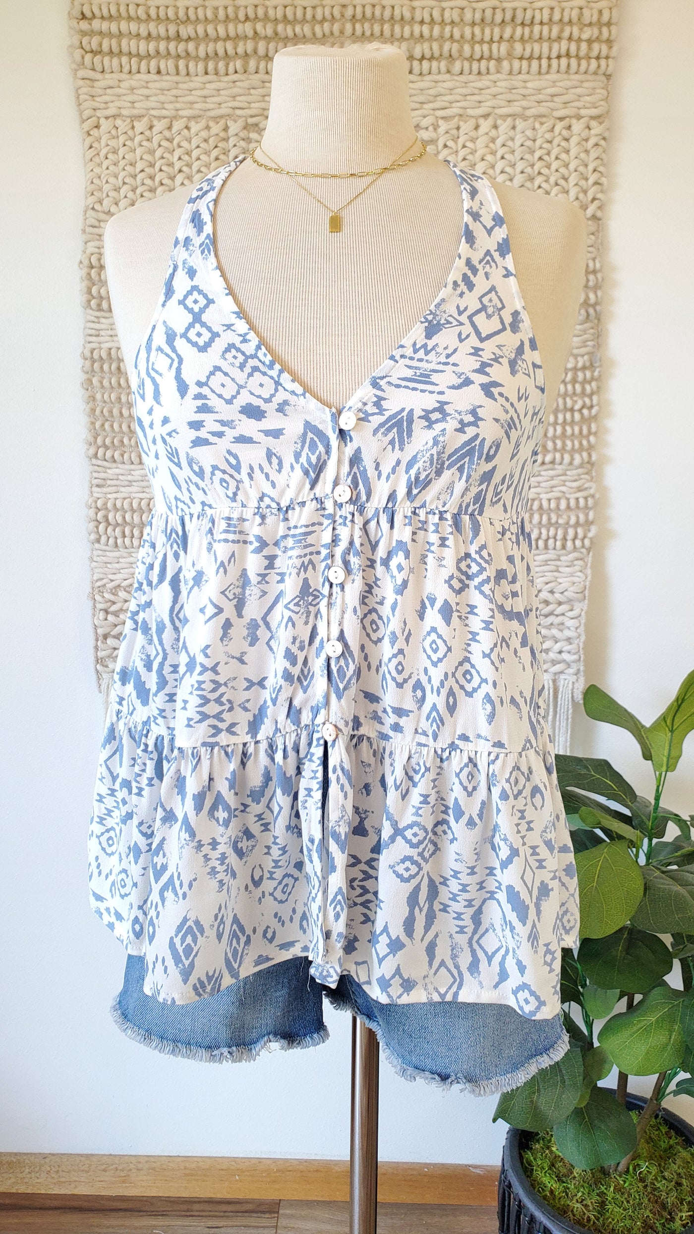 TANSY ethnic tank-CLEARANCE