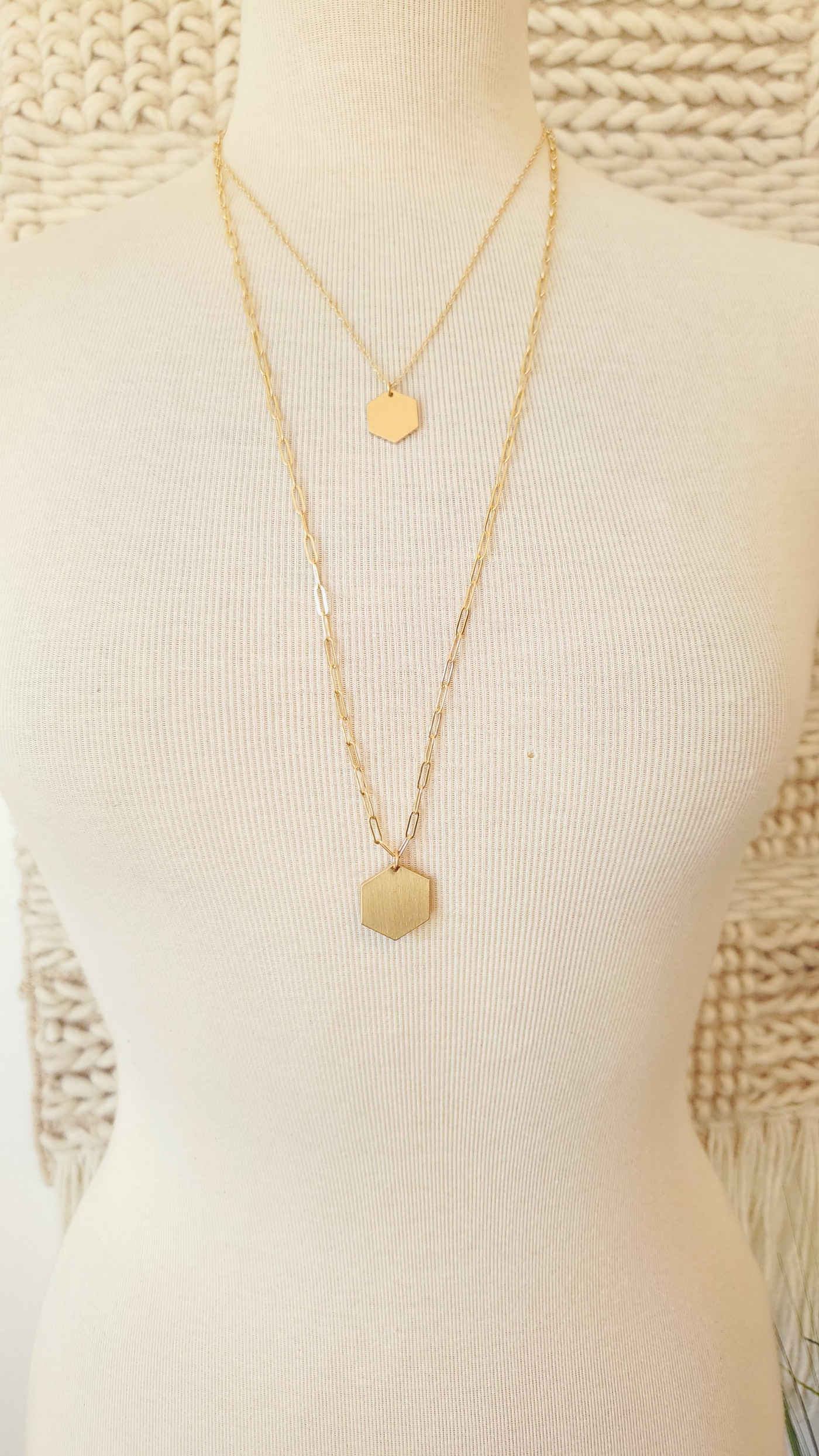 TOYA layered necklace-CLEARANCE